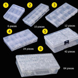 Plastic Storage Box for Diamond Painting with Bottles Holder Jewelry Case