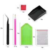 Plastic Storage Box for Diamond Painting with Bottles Holder Jewelry Case