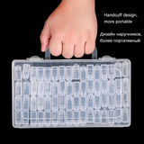 Plastic Storage Box for Diamond Painting with Bottles Holder Jewelry Case