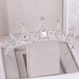Baroque Rhinestone Crystal Crown Bridal Tiara