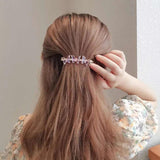 Crystal Butterfly Spring Clip Girl Fairy Beauty Back Head Top Clip Hair Accessor