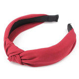 Solid Knot Hair Hoop For Women Cotton Fabric Cross Hair Accessories
