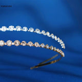 Rhinestone Headband Tiara Crystal Hair Hoop for Women Bride Wedding