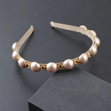 Small Rhinestone Pearls Hair Band, Street Shot Hair Accessory