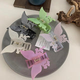 Hollow Butterfly Acetate Hairpin Double Horsetail Clip