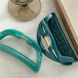 French Hollow Crescent Jelly Texture Acrylic Hair Clip Claw
