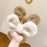 Plush Rabbit Ears Headband for Women - Small Fresh Hair Accessories