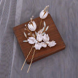Crystal Floral Hairpin Wedding Hair Accessories