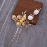 Crystal Floral Hairpin Wedding Hair Accessories