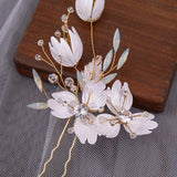 Crystal Floral Hairpin Wedding Hair Accessories