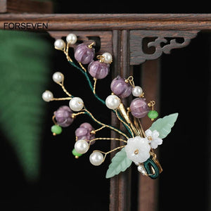 Lily of the Valley Flower Hairpins for Bride