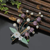 Lily of the Valley Flower Hairpins for Bride