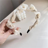 French Fancy Pearl Hairband Rhinestones Headband for Girls