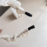 French Fancy Pearl Hairband Rhinestones Headband for Girls