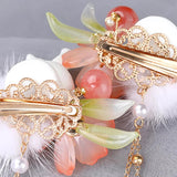 2pcs Rabbit Hair Clips Chinese Hanfu Hair Accessories
