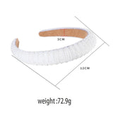 Korea Baroque Crystal Headband Wide Edge Hair Band