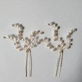 Opal Crystal Bridal Hair Pin Set