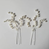 Opal Crystal Bridal Hair Pin Set