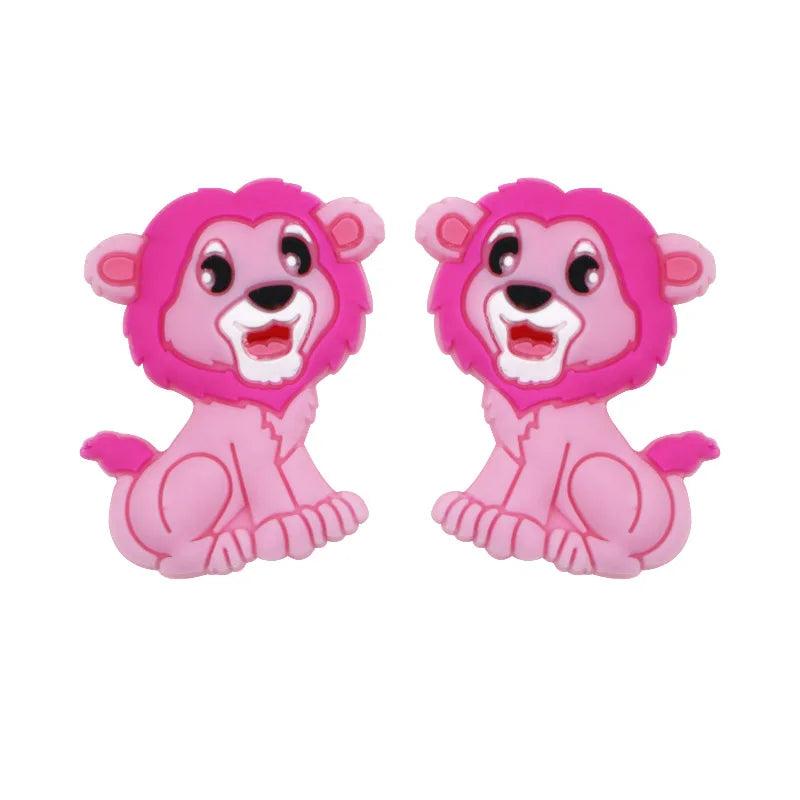Animal Silicone Beads for DIY Jewelry Making, 5/10pcs