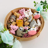 Animal Silicone Beads for DIY Jewelry Making, 5/10pcs