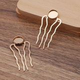 20pcs/lot Bridal Hair Comb Base Hair Clips Insert Metal Comb Hair Accessories