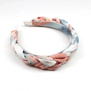 Gradient Braid Hairband Women Knot Headband Vintage Twist Hair Accessories