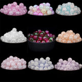 Colorful Snow Cracked Crystals Round Quartz Beads 6/8/10/12mm