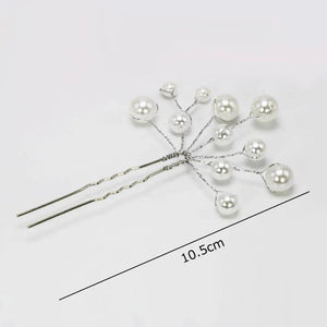 6pcs Bridal Hair Pins Wedding Hairpin Artifical Pearl