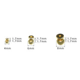 4 6 8mm Coin Spacer Copper Beads for Jewelry Making DIY 30pcs