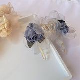 Vintage Flower Hair Clip Mesh Flower Hair Claw Clip