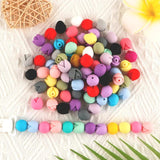 Sunrony Silicone Beads 20Pcs Tulip Flowers For DIY Jewelry Making