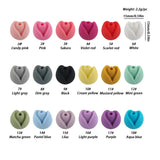 Sunrony Silicone Beads 20Pcs Tulip Flowers For DIY Jewelry Making