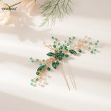 Bridal Rhinestone Hairpin Fork Wedding Hair Clip