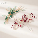Bridal Rhinestone Hairpin Fork Wedding Hair Clip