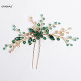 Bridal Rhinestone Hairpin Fork Wedding Hair Clip