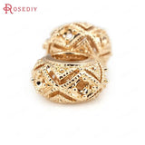 6PCS 18K Brass Spacer Beads for Women