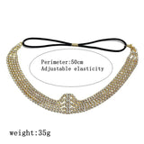 Elastic Crystal Headband Bridal Wedding Hair Accessories