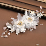 Rhinestone Flower Hairpins Clips for Bride Wedding Hair Styling