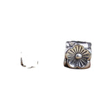 50pcs Antique Silver Square Flower Charm Spacer Bead 5mm 8mm Large Hole Beads