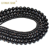 100% Natural Tourmaline Round Gem Stone Beads 4/6/8/10/12mm