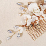Rhinestone Flower Hairpins Wedding Hair Combs