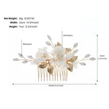 Rhinestone Flower Hairpins Wedding Hair Combs
