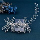 Pearl Wedding Comb Head Jewelry Bride Hair Clips Tiara