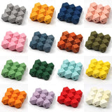 10/12/20mm Natural Wood Faceted Beads - DIY Jewelry Making