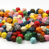 10/12/20mm Natural Wood Faceted Beads - DIY Jewelry Making