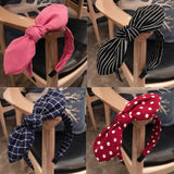 Dot Bow Headband Twist Hairband Bow Knot Cross Headwrap Hair Bands