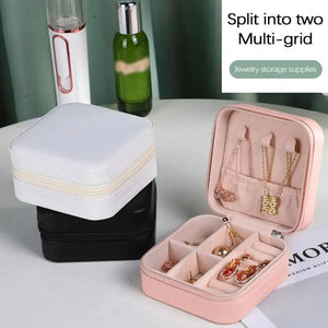 Square Jewelry Box Organizer Display Ornament Case