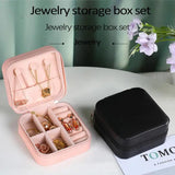 Square Jewelry Box Organizer Display Ornament Case