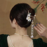 Hanfu Orchid Tassel Hairpin Chinese Style Jewelry