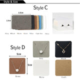 50pcs Pack Paper Display Cards for Jewelry Storage with Plastic Packing Bags